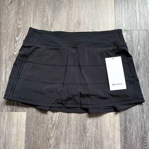 Lululemon Pace Rival Ruffle Skirt Black 8 NWT